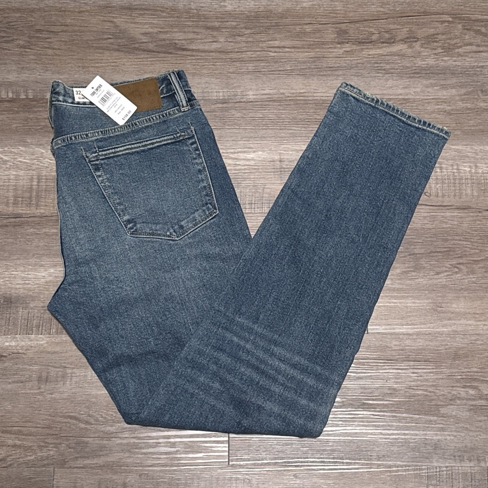 Todd Snyder Men's 32x34 Slim Fit Medium Indigo Wash Denim Jeans (Actual 32x32)